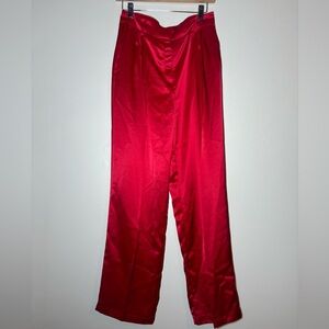 HOUSE OF HARLOW 1960 RED satin trouser pants size 6